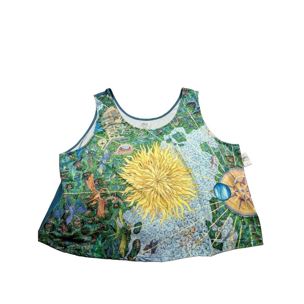 Disney Avatar Tank Top Pandora Womens 3XL Disney World NWT Banshee Floral